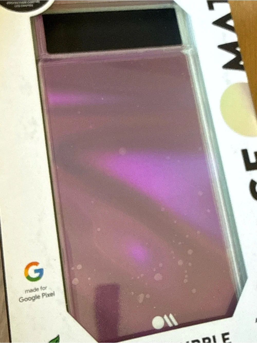 New Case-mate Soap Bubble Google Pixel 6 Case Iridescent Pink Purple